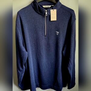 Men's Navy Quarter-Zip Sweater